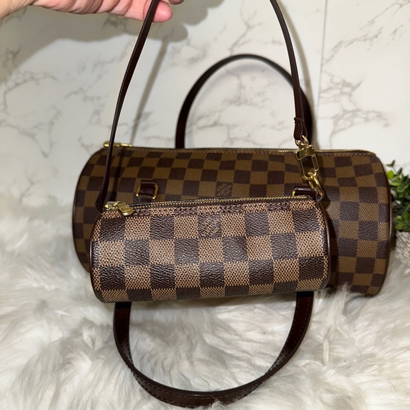 💎✨LOUIS VUITTON✨💎 
Damier Ebene Papillon 30 Bag W/ Accessories Pochette - Picture 3 of 12
